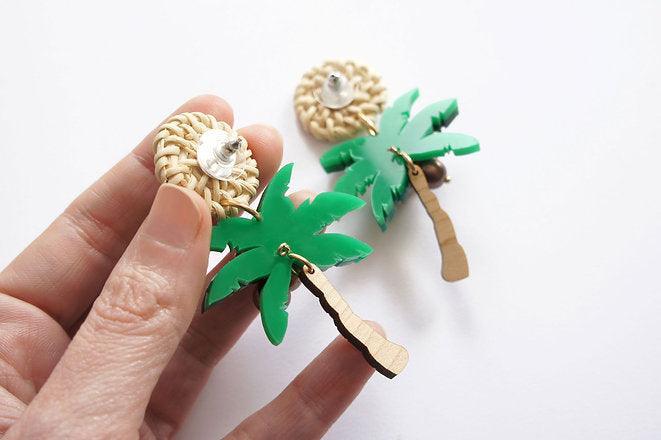 Palm Tree Earrings by Laliblue - Quirks!