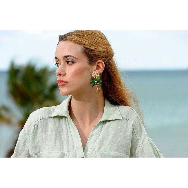 Palm Tree Earrings by Laliblue - Quirks!