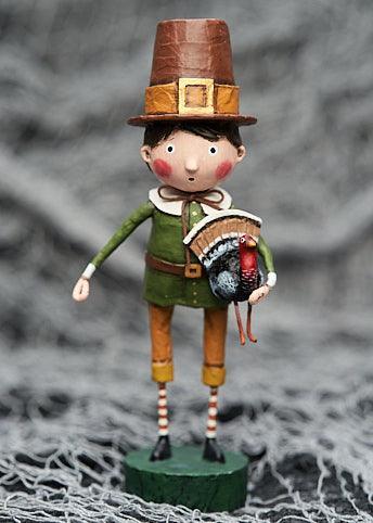 Palmer Pilgrim Thanksgiving Figurine by Lori Mitchell - Quirks!