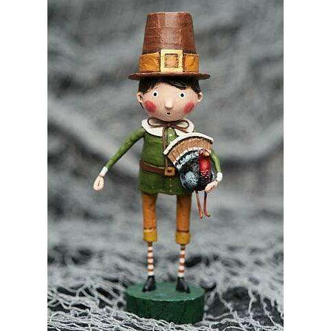 Palmer Pilgrim Thanksgiving Figurine by Lori Mitchell - Quirks!