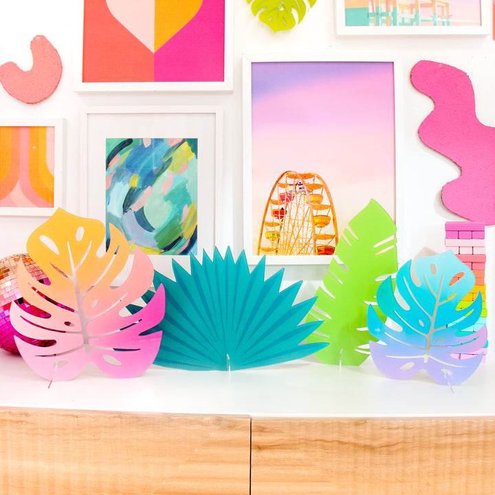 Large Acrylic Palm Leaves