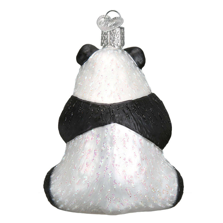 Old World Christmas Panda Blown Glass Ornament