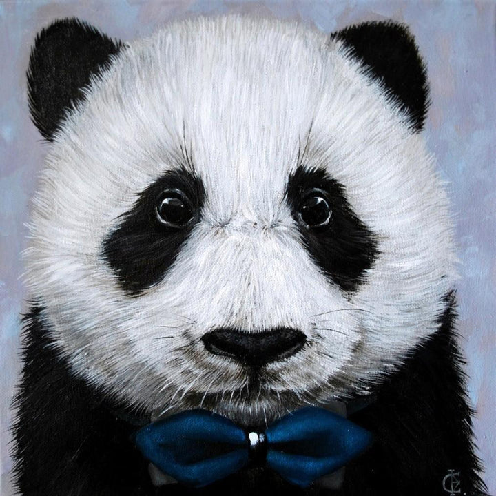 Panda with Bow Tie CS2466 7.9 x 7.9 inches Crafting Spark Diamond Painting Kit