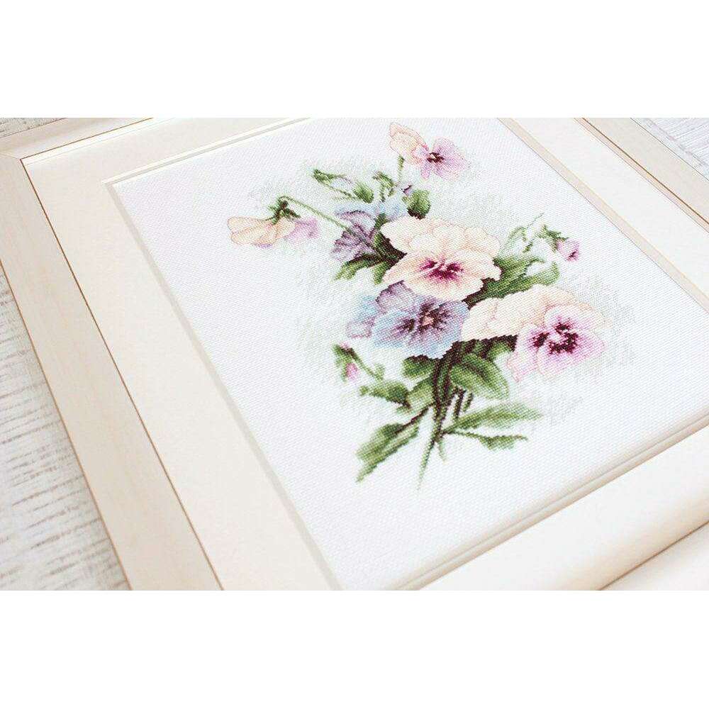 Pansies B2231L Counted Cross-Stitch Kit