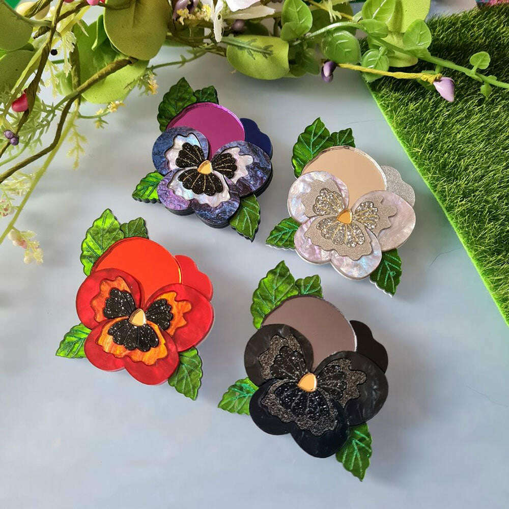 Pansy Brooch - Pre Order by Cherryloco Jewellery 2