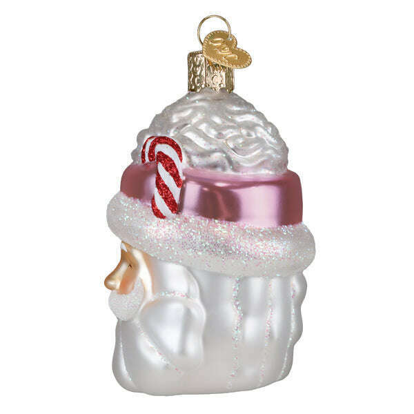 Old World Christmas Papa Noel Mug Blown Glass Ornament