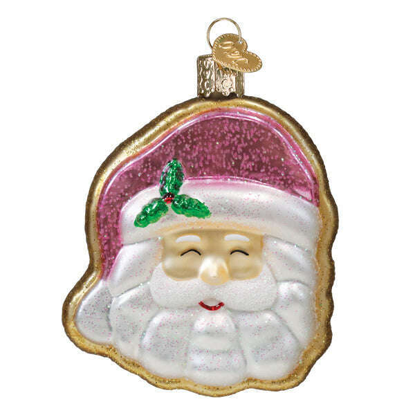Old World Christmas Papa Noel Sugar Cookie Blown Glass Ornament