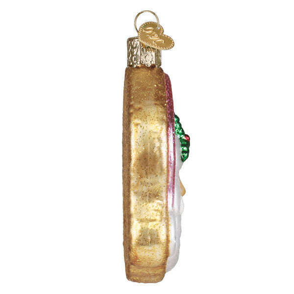 Old World Christmas Papa Noel Sugar Cookie Blown Glass Ornament