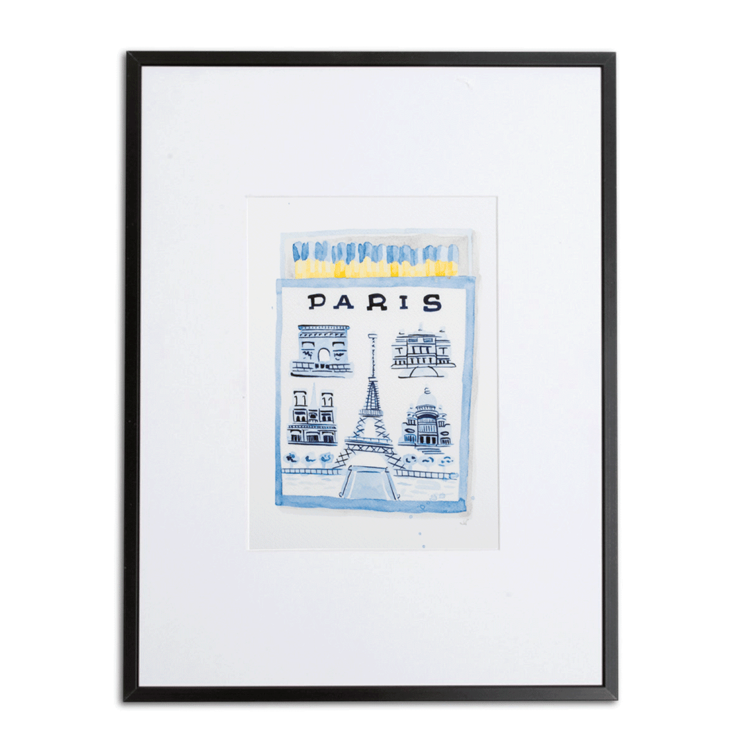 Paris Matchbook Art Print