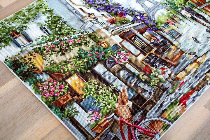 Paris in Flowers B2365L Counted Cross-Stitch Kit