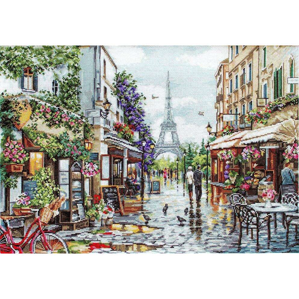 Paris in Flowers B2365L Counted Cross-Stitch Kit