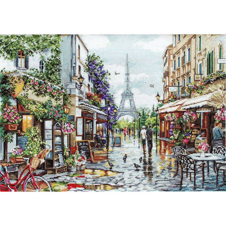 Paris in Flowers B2365L Counted Cross-Stitch Kit