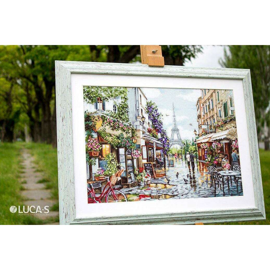Paris in Flowers B2365L Counted Cross-Stitch Kit