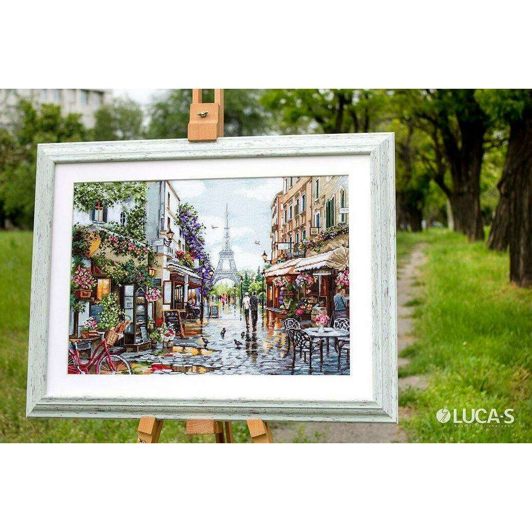Paris in Flowers B2365L Counted Cross-Stitch Kit
