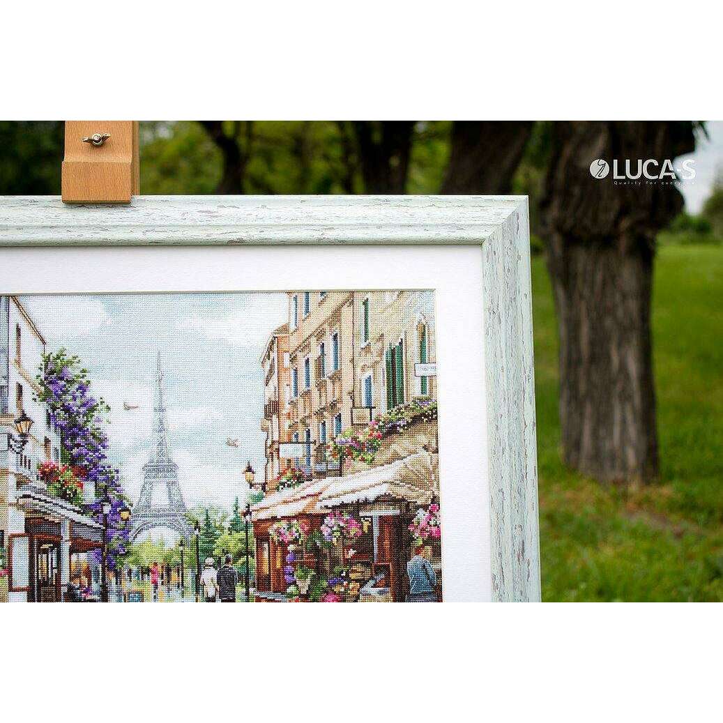 Paris in Flowers B2365L Counted Cross-Stitch Kit