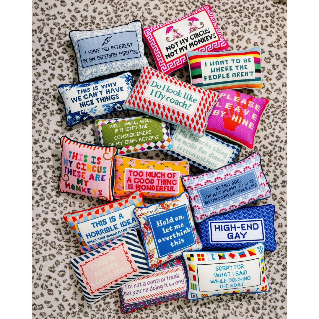Paris Needlepoint Pillow
