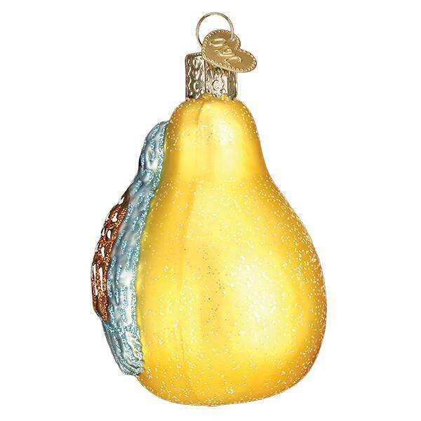 Old World Christmas Partridge in a Pear Tree Blown Glass Ornament
