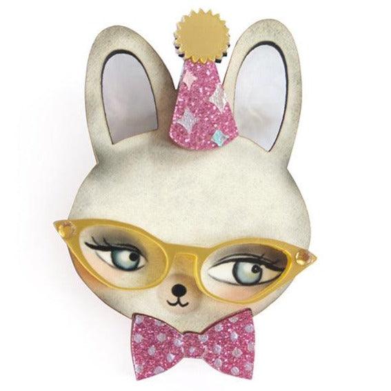 Party Bunny Brooch by Laliblue - Quirks!