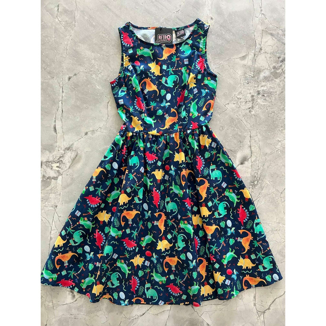 Party Dinos Vintage Dress - XS only
