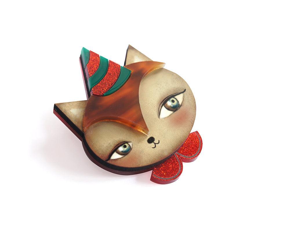 Party Fox Brooch by Laliblue - Quirks!