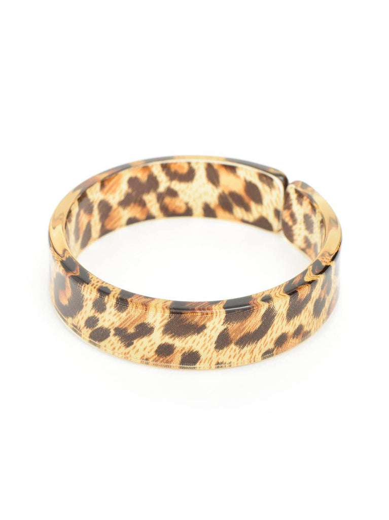 Party Resin Acrylic Stacking Bangle Bracelet LEOPARD - Quirks!