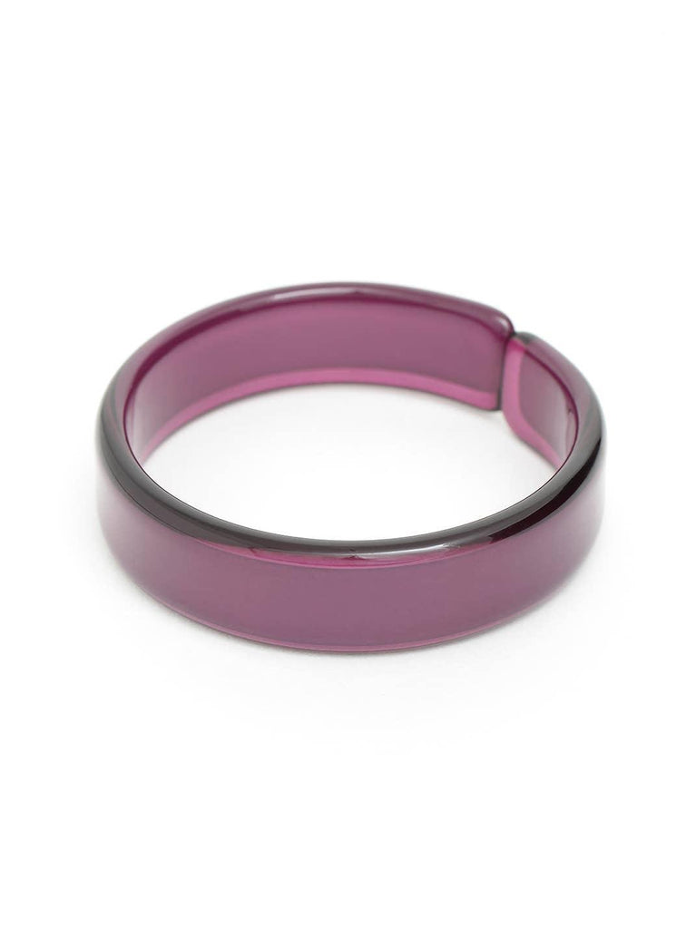 Party Resin Acrylic Stacking Bangle Bracelet PLUM - Quirks!