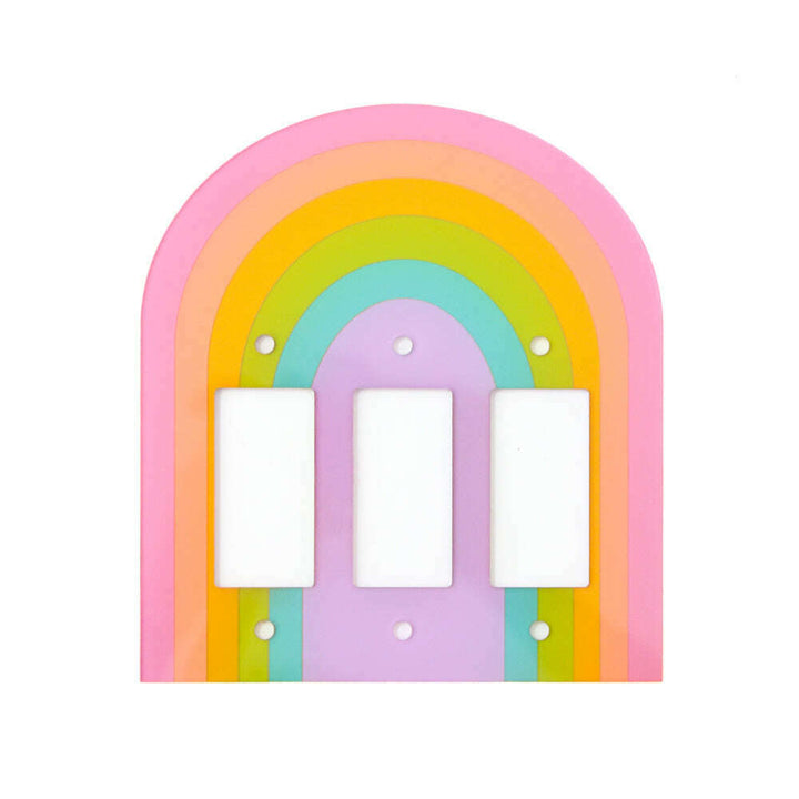 Pastel Rainbow Light Switch Plate
