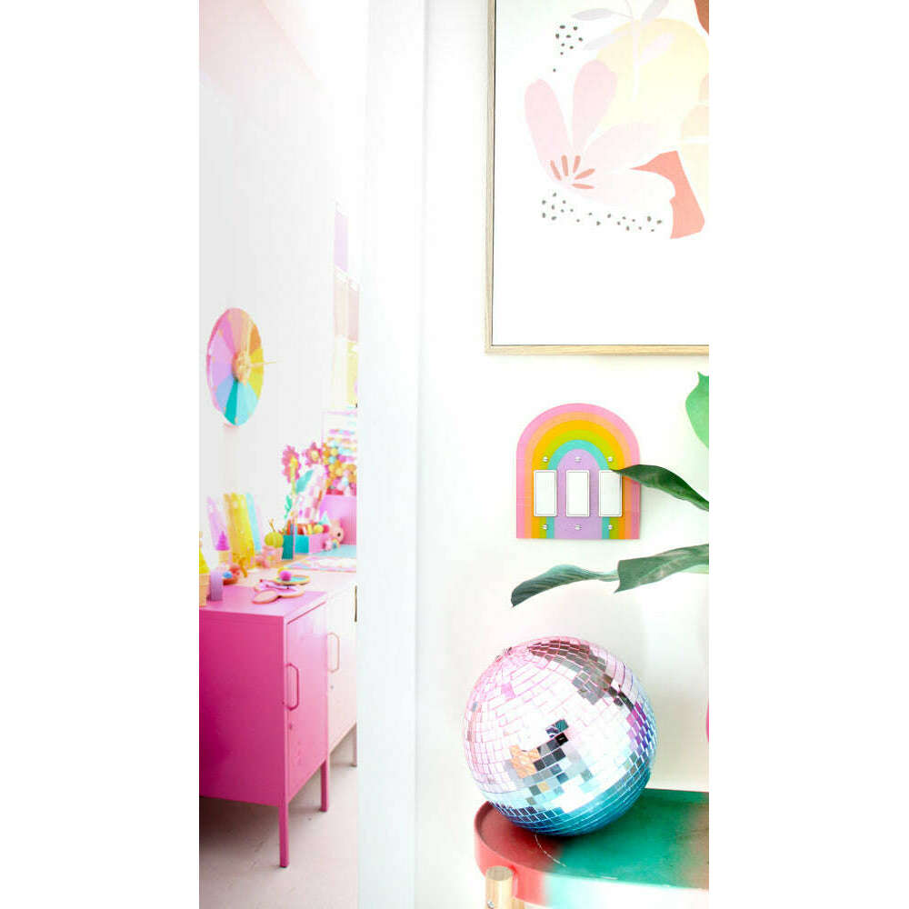 Pastel Rainbow Light Switch Plate