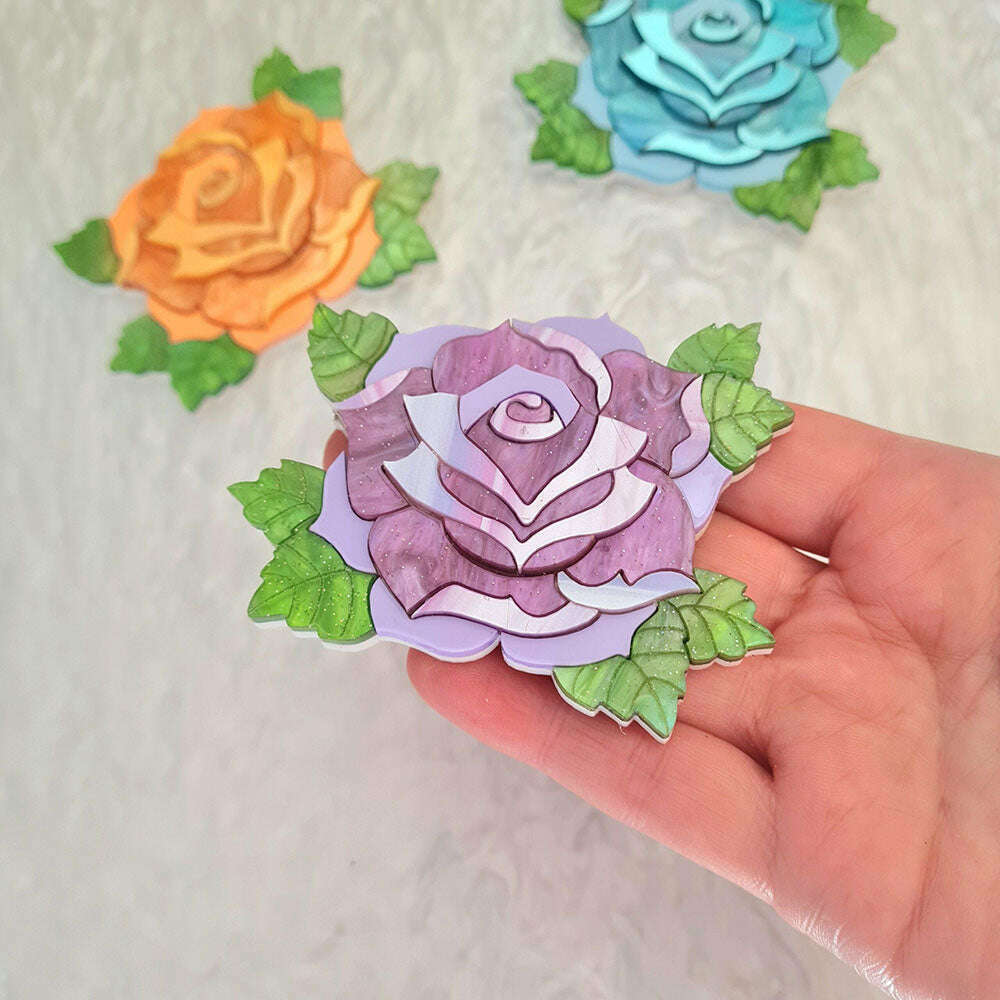 Pastel Rose Necklace by Cherryloco Jewellery 2
