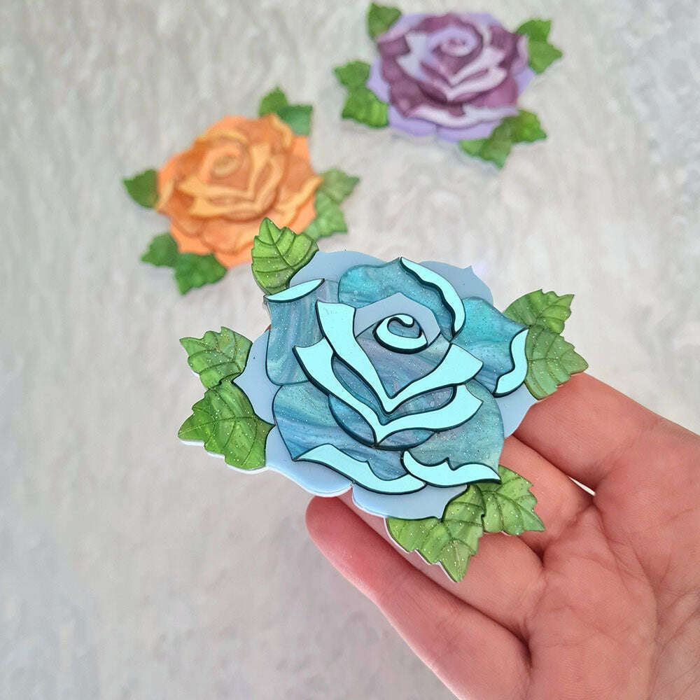 Pastel Rose Necklace by Cherryloco Jewellery 3
