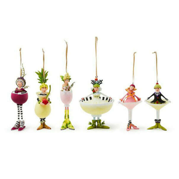 Patience Brewster Mini Cocktail Ornaments, Set of 6 image