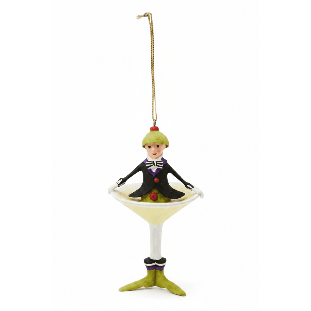 Patience Brewster Mini MARTINI Cocktail Ornament