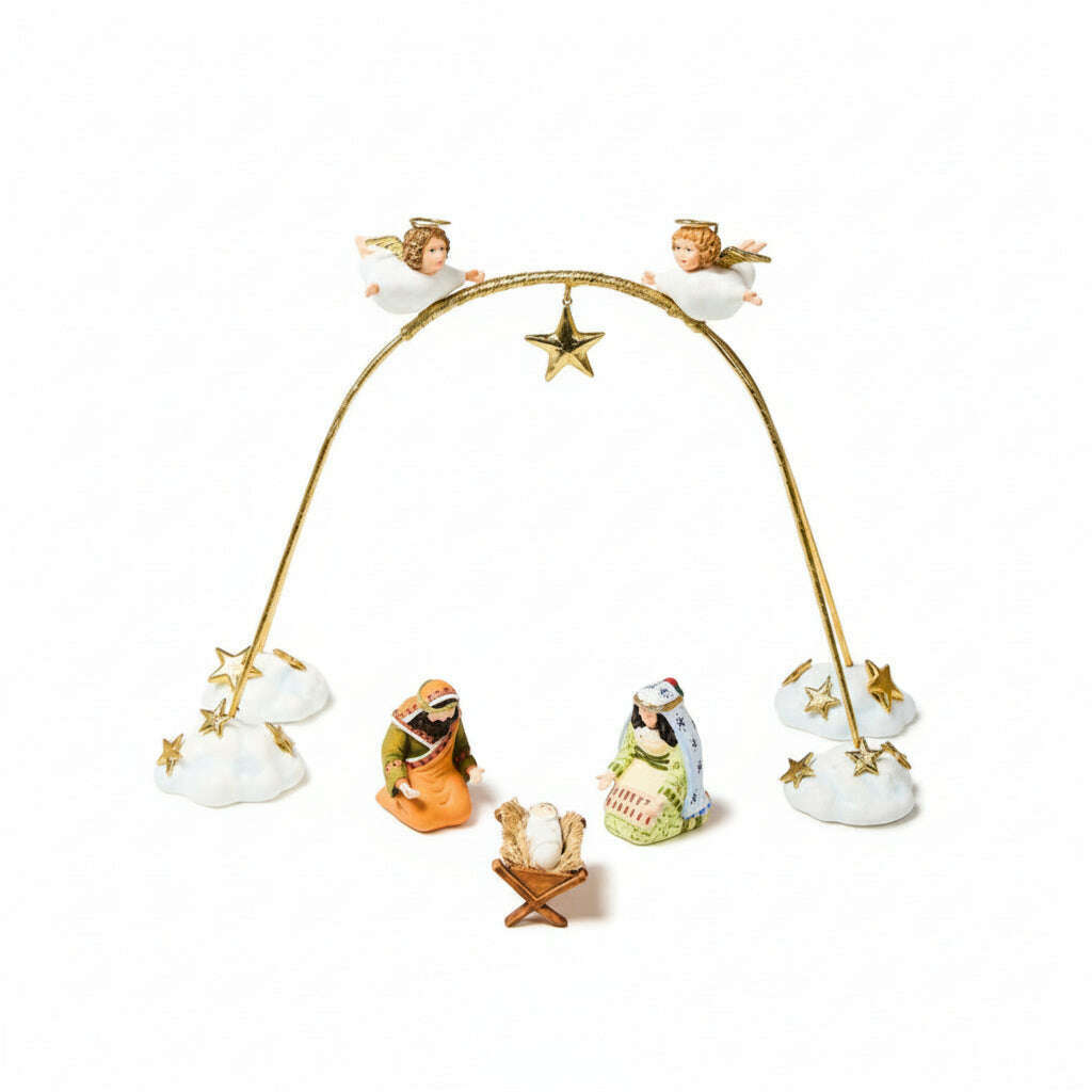 Patience Brewster Nativity Cherub Angels Mini Arch Set, Set of 4
