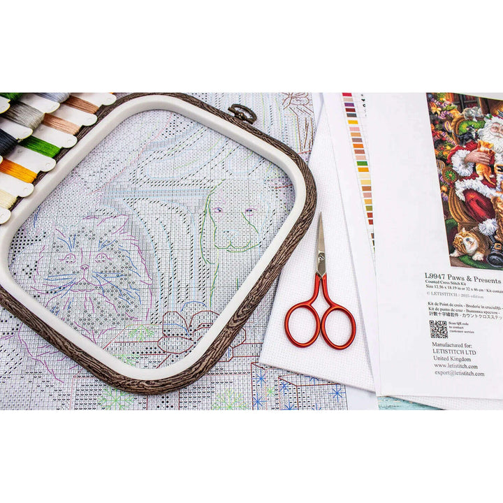Paws & Presents L9947 Counted Cross Stitch Kit