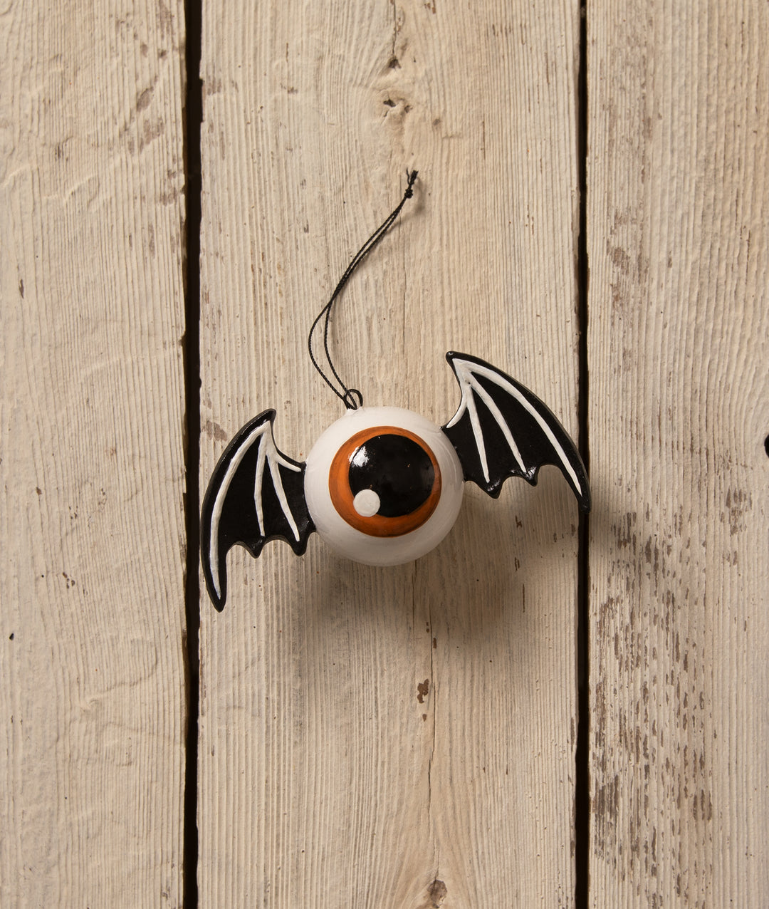 Orange Eyeball Bat Ornament by Bethany Lowe Designs, image 3