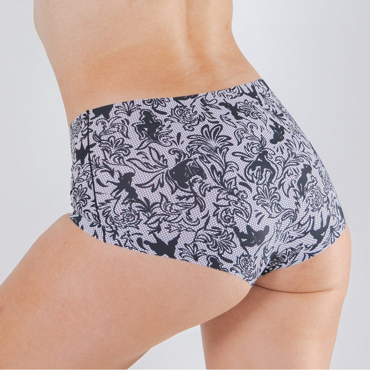The Racy & Lacy | Provocative Lace Print Women’s Seamless Boyshort