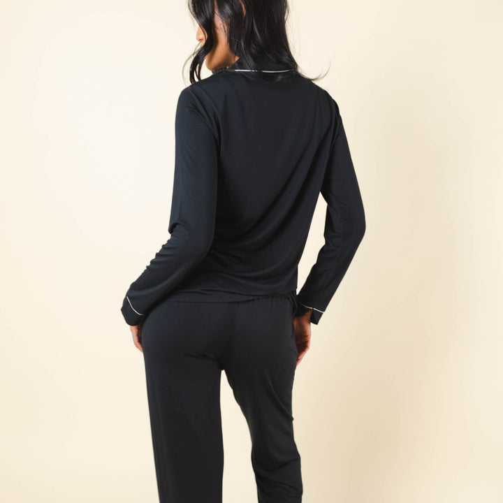 The Threat Level Midnight | Black SleepDeep™ Women’s Long Sleeve Pajama Set