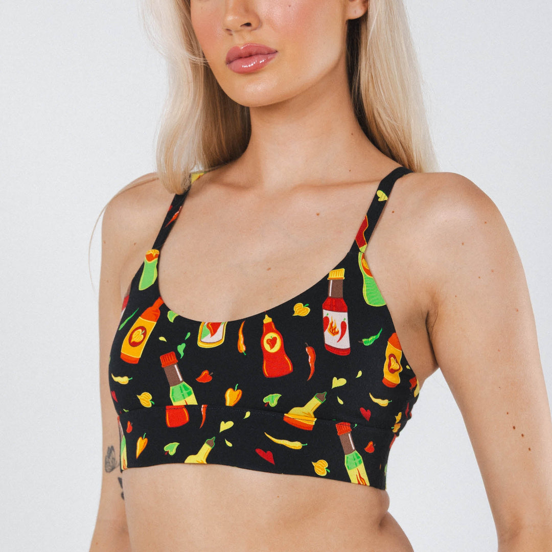 The Gotcha Sriracha | Hot Sauce Boob Hammock™ Scoop Bralette