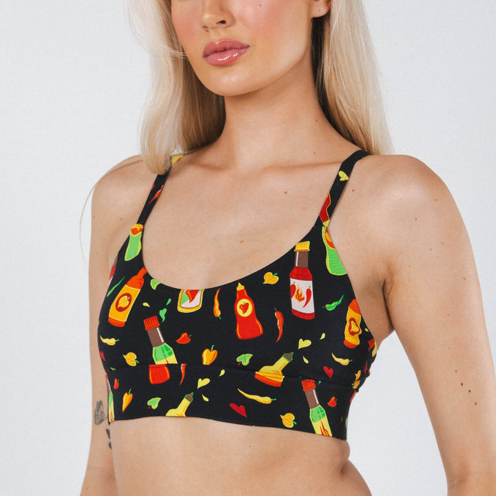 The Gotcha Sriracha | Hot Sauce Boob Hammock™ Scoop Bralette