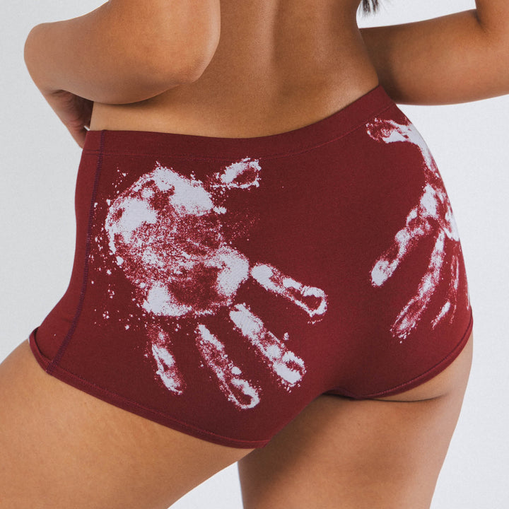 The Sous Chef | Flour Hand Print Modal Boyshort Underwear