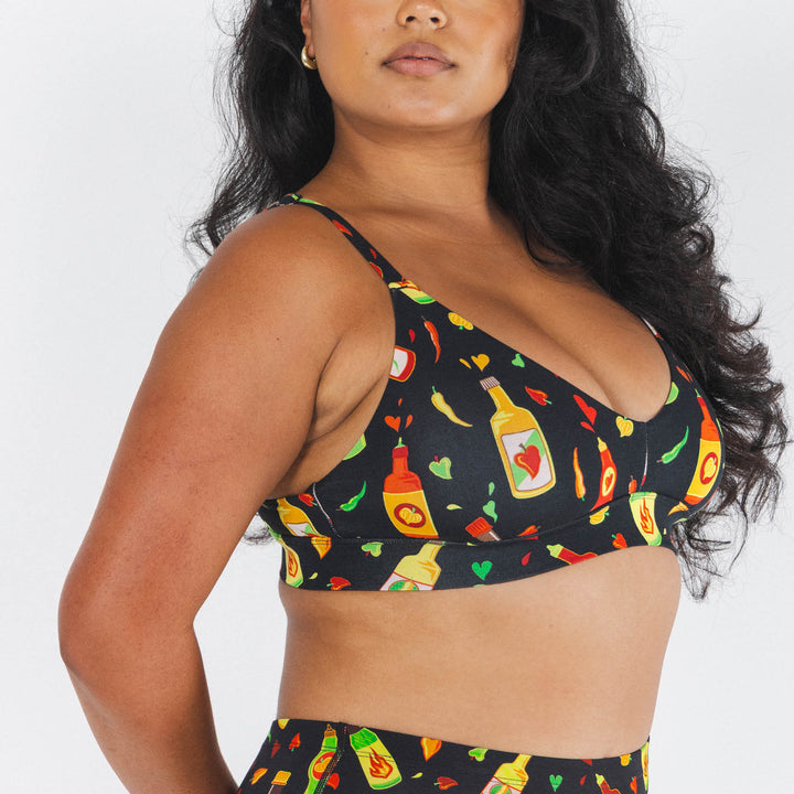The Gotcha Sriracha | Hot Sauce Boob Hammock™ Busty Bralette