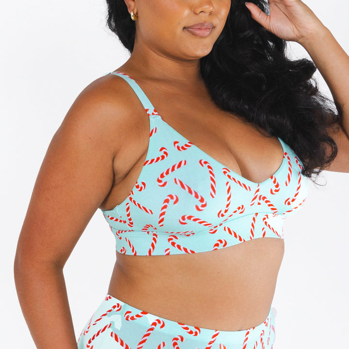 The Peppermint Pimp Canes | Candy Cane Boob Hammock™ Busty Bralette
