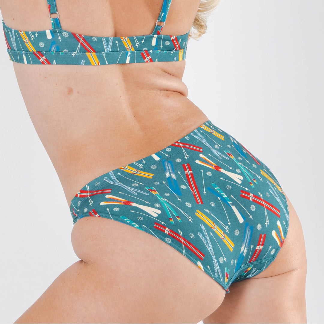 The Ski In Ski Out | Retro Ski Modal Bikini Underwear