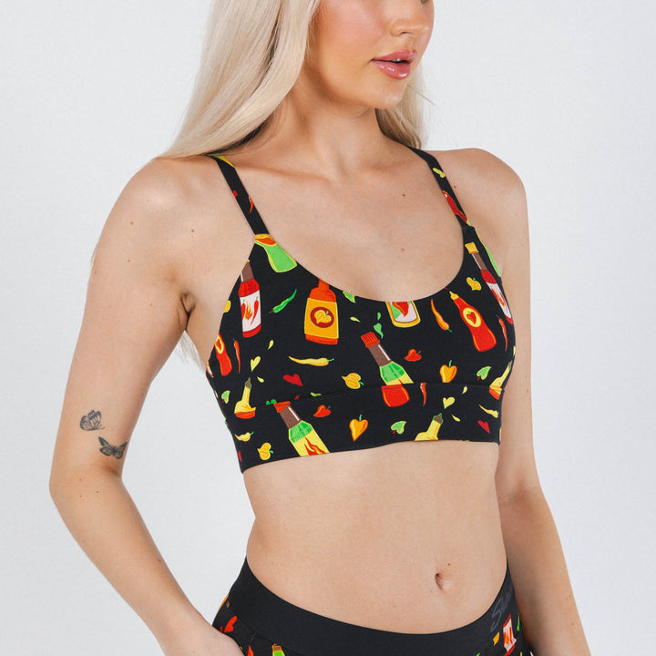 The Gotcha Sriracha | Hot Sauce Boob Hammock™ Scoop Bralette