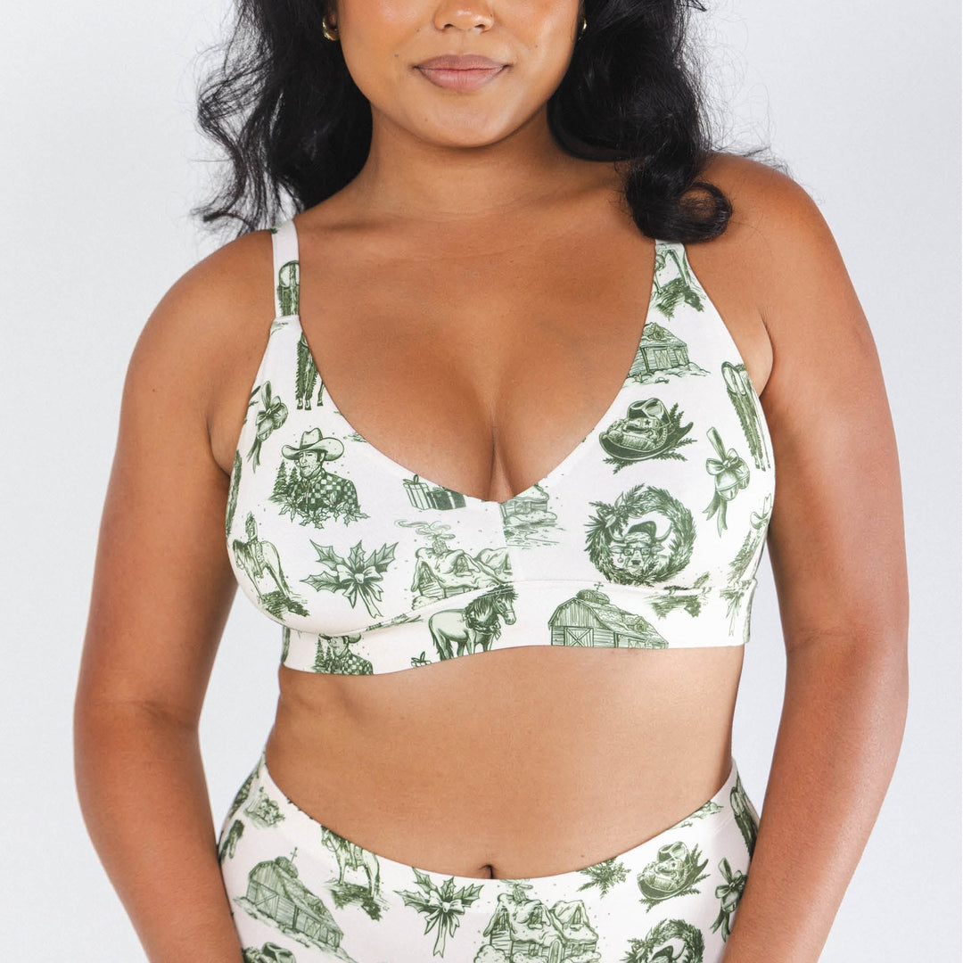 The Western Wonderland | Western Toile Boob Hammock™ Busty Bralette
