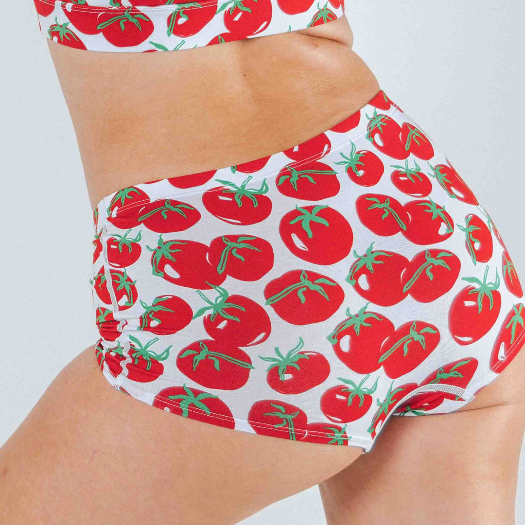 The Roma | Tomato Modal Boyshort Underwear