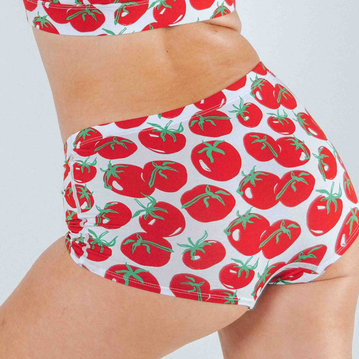 The Roma | Tomato Modal Boyshort Underwear