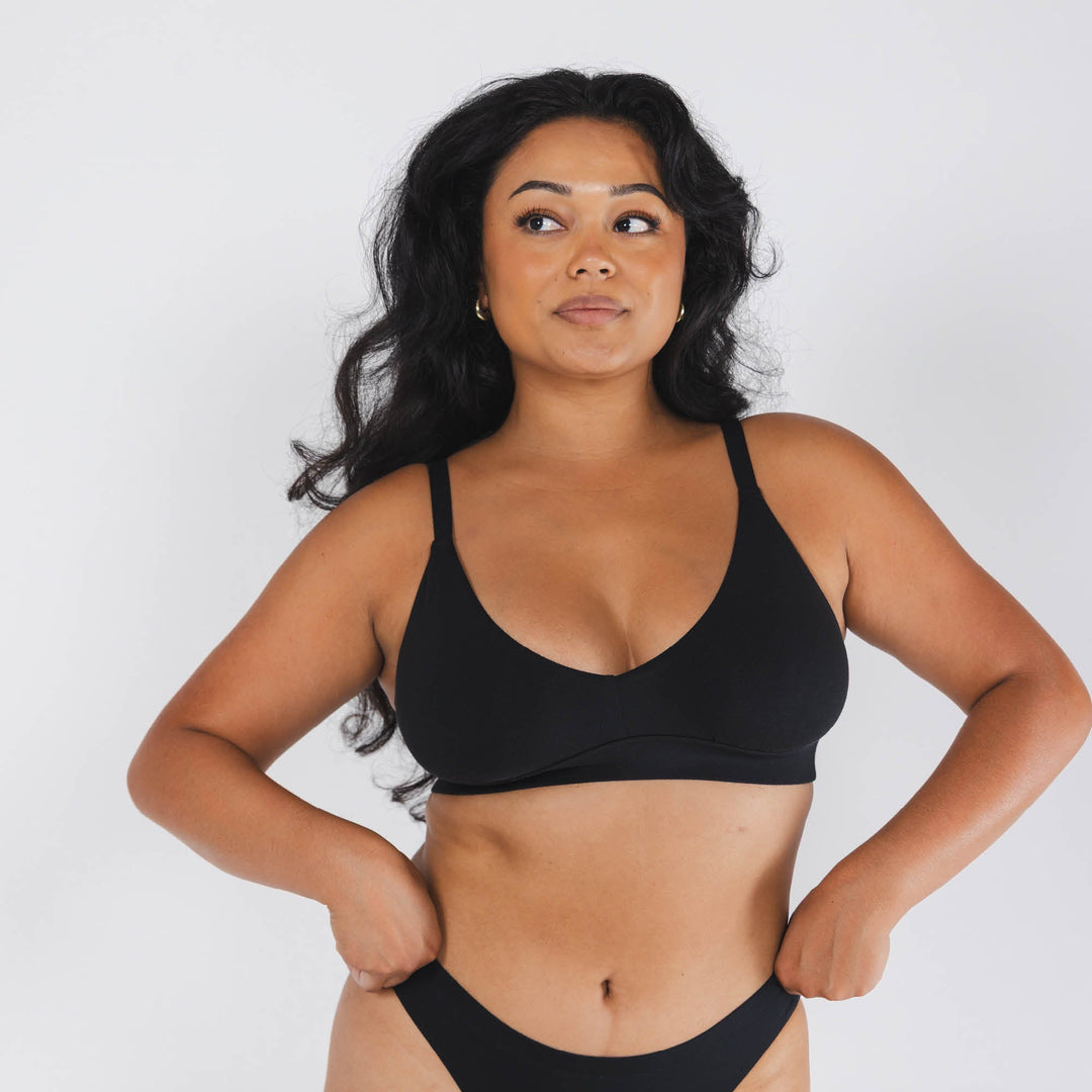The Threat Level Midnight | Black Boob Hammock™ Busty Bralette