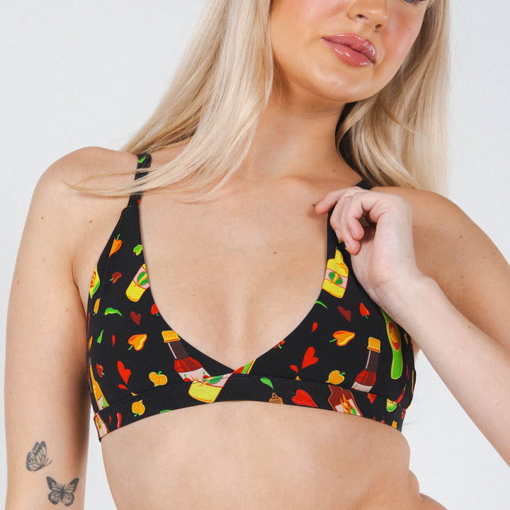 The Gotcha Sriracha | Hot Sauce Boob Hammock™ Triangle Bralette