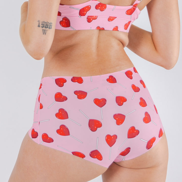 The Suckered In | Heart Lollipop Women’s Seamless Boyshort